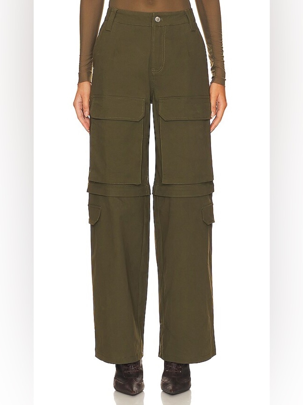 NWT By.Dyln Kenndy Pant 2.0 in Khaki Green Size Medium